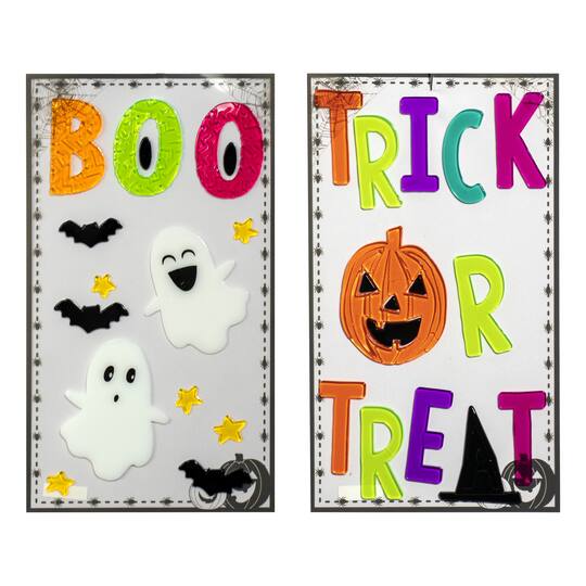 Assorted Boo/Trick-or-Treat Gel Clings By Ashland&#x2122;